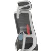 Ergonomická kancelářská židle WISDOM, šedý plast, světle šedá