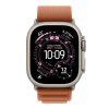 Apple Watch 49mm Terra Cotta Alpine Loop - Medium - Natural Titanium Finish