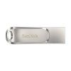 SanDisk Ultra Dual Drive Luxe/128GB/USB 3.1/USB-A + USB-C/Stříbrná