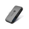 CONNECT IT CompactPRO externí USB-C hub + čtečka karet ANTRACITOVÁ