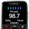 EVOLVEO EasyPhone, mobilní telefon pro seniory s nabíjecím stojánkem, černá
