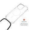 Kryt FIXED MagPure Neck s černou šňůrkou na krk pro Apple iPhone 16 Pro Max