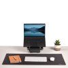 100139320 Breyta DeskMat Blk OnDesk3 WhiteMouse