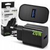 55879 nabijecka cube fast usb a cerna sitova 20w pro napajeni telefonu