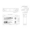 EATON baterie CSB HRL634W F2 b