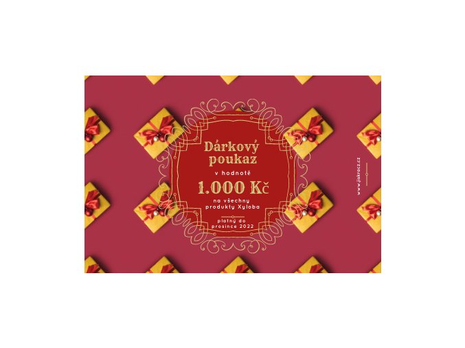 Dárkový certifikát darecky v 1000