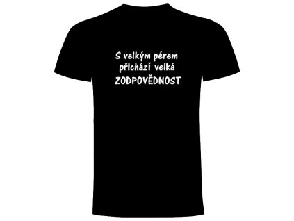 s velkým pérem černá