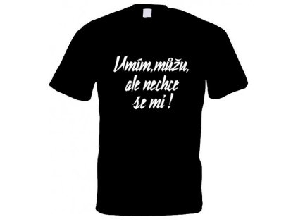 umím,můžu ,ale nechce se mi