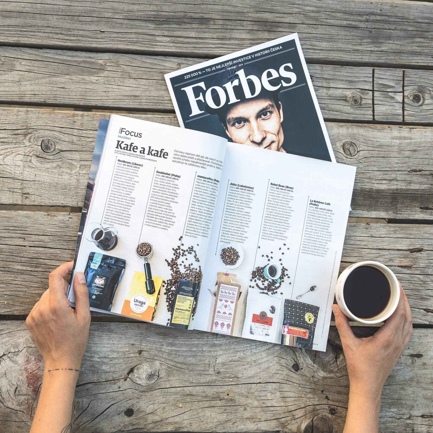 Pražírna Jizba v červencovém magazínu Forbes