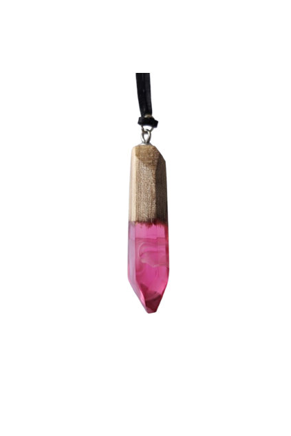 Krystal  Dřevěný krystal s epoxidovou pryskyřicí – ruční výroba