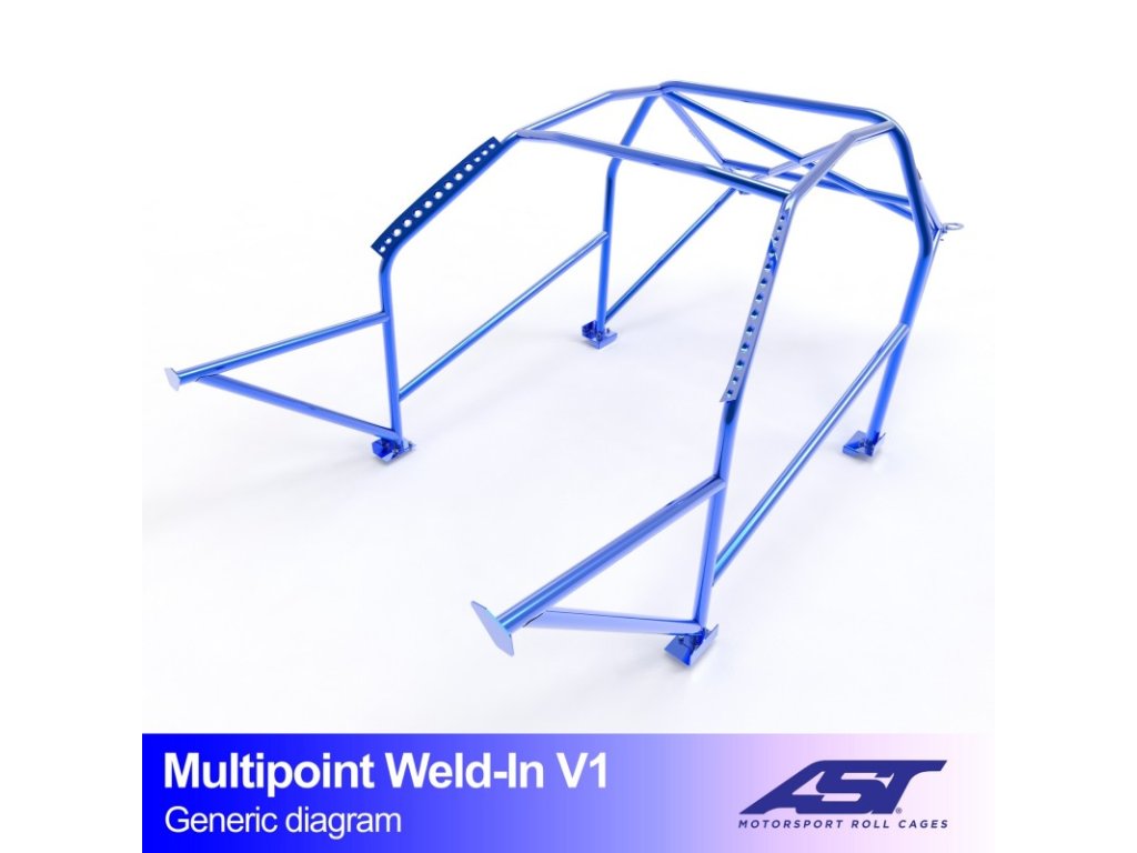 roll cage mini classic 2 doors hatchback multipoint weld in v1