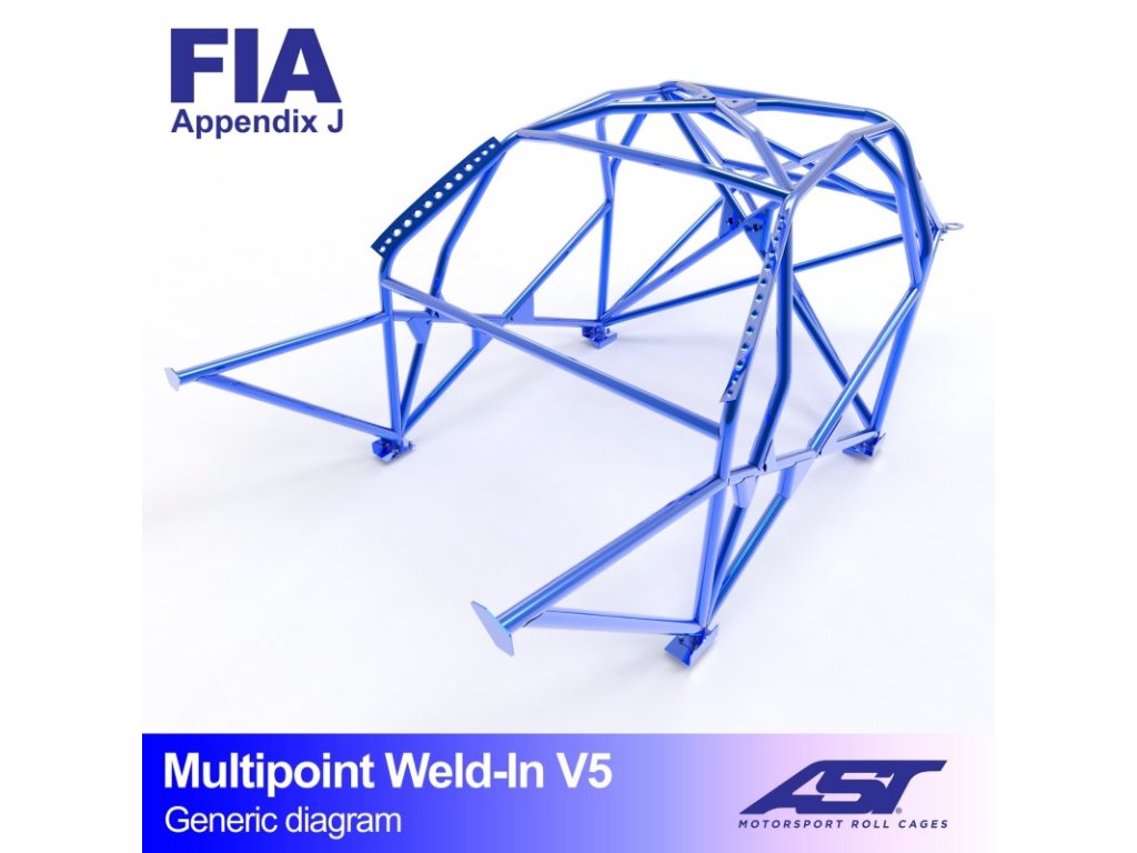 roll cage opel astra f 3 doors hatchback multipoint weld in v5