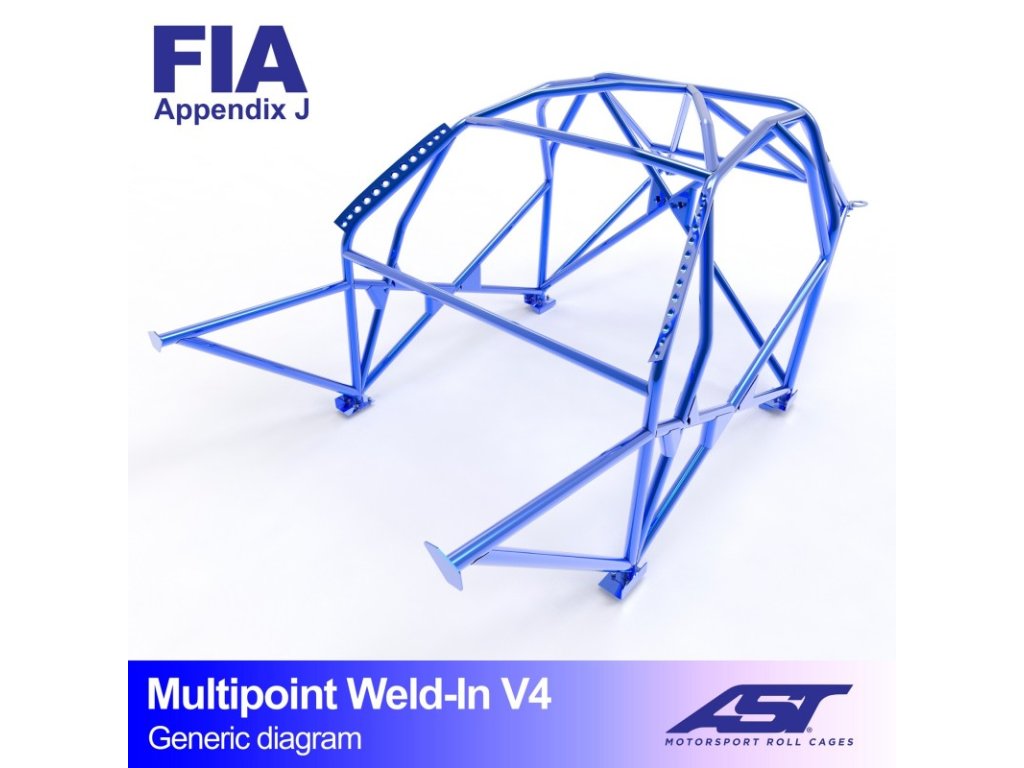 roll cage peugeot 106 phase 12 3 doors hatchback multipoint weld in v4