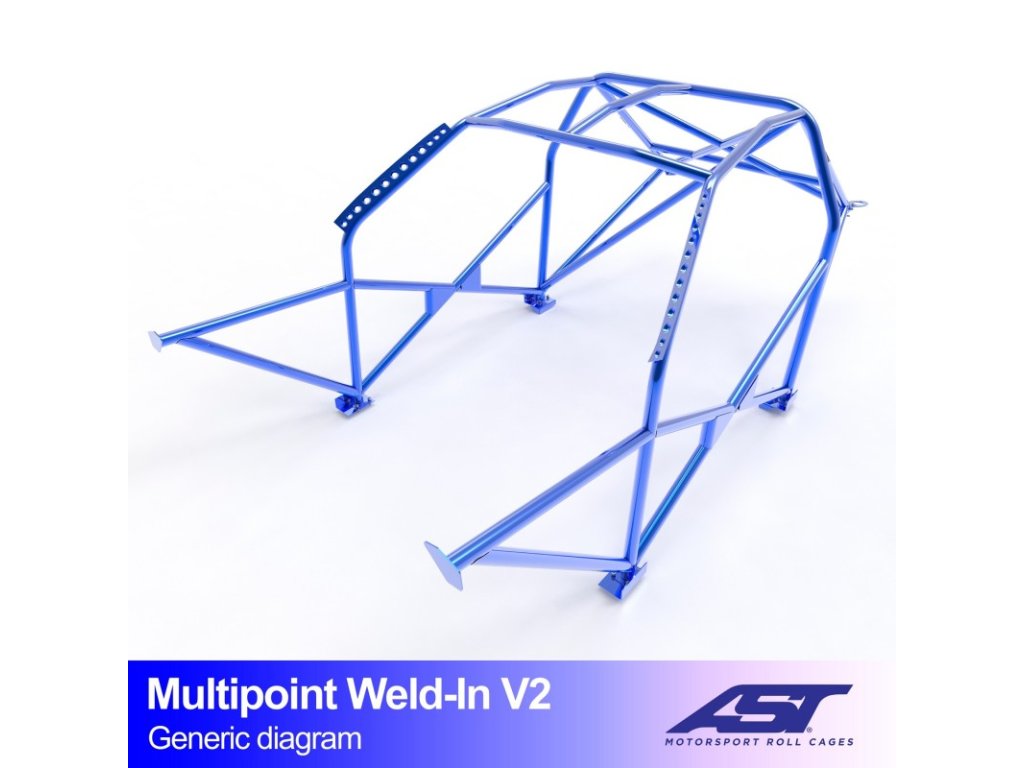 roll cage renault clio phase 3 3 doors hatchback multipoint weld in v2