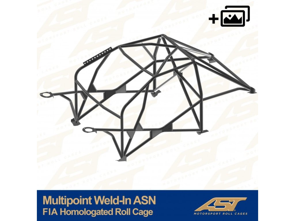 fia homologated roll cage renault clio phase 3 3 doors hatchback multipoint weld in asn