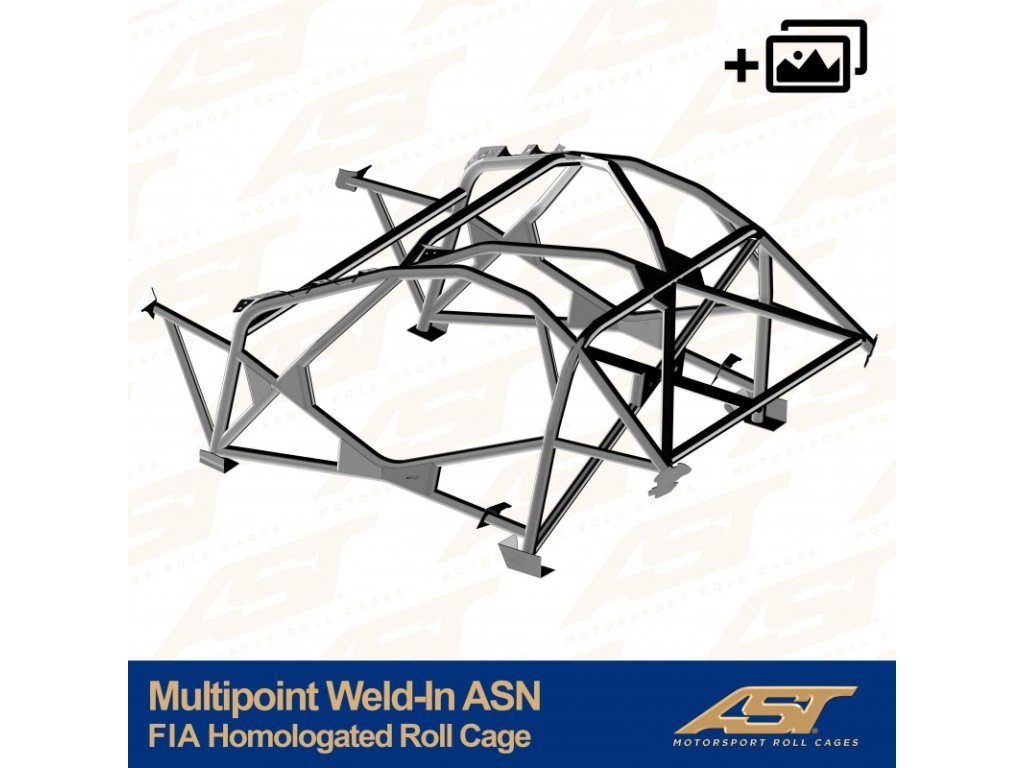 fia homologated roll cage toyota mr 2 w30 2 doors roadster multipoint weld in asn