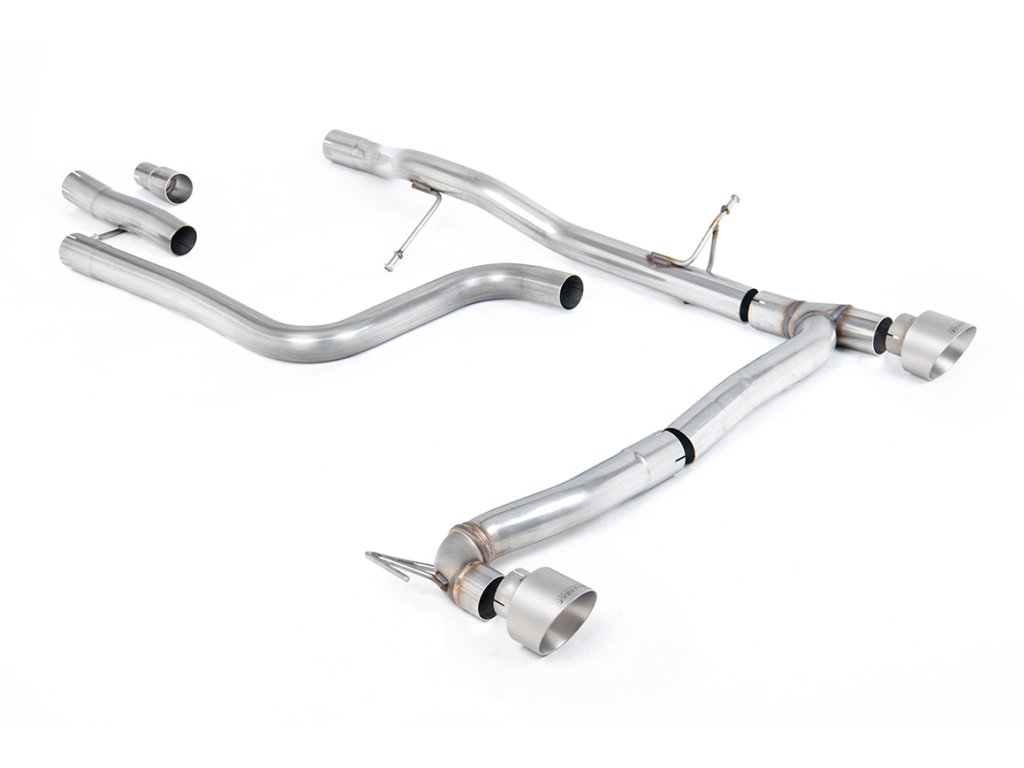 Particulate Filter-back výfuk Milltek Ford Fiesta Mk8 1.0T EcoBoost ST-Line 3 & 5-dv. (155ps Hybrid s OPF/GPF) - Maxton Designs Dual Outlet Kit SSXFD407