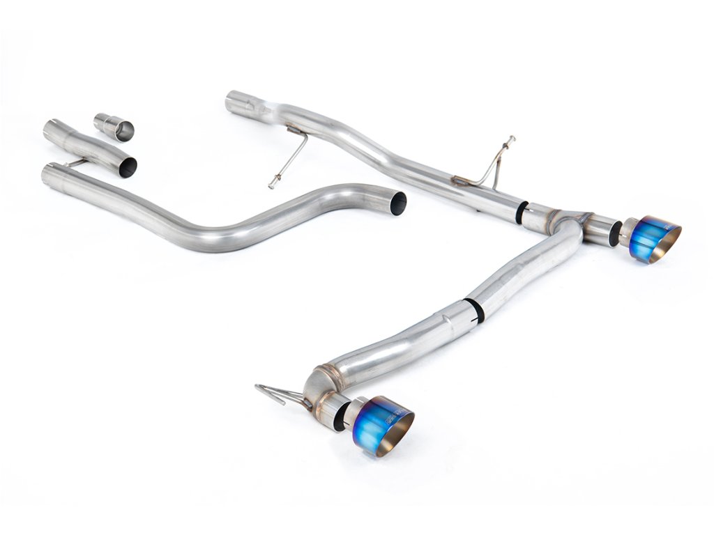 Particulate Filter-back výfuk Milltek Ford Fiesta Mk8 1.0T EcoBoost ST-Line 3 & 5-dv. (155ps Hybrid s OPF/GPF) - Maxton Designs Dual Outlet Kit SSXFD408