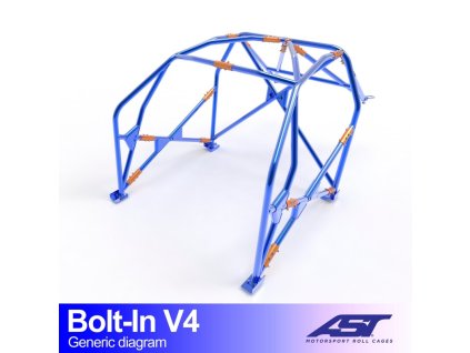 roll cage audi a3 s3 8v 5 doors sportback quattro bolt in v4