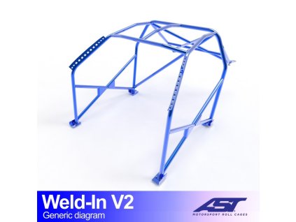 roll cage bmw e30 3 series 5 doors touring rwd weld in v2