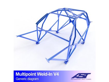roll cage mazda 323 bg 3 doors hatchback multipoint weld in v4