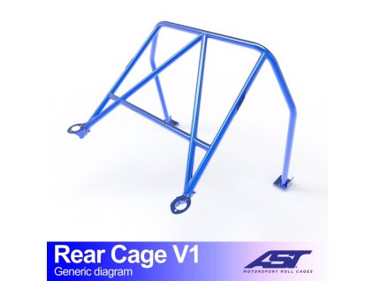 roll bar mazda rx 7 fd 3 doors coupe rear cage v1