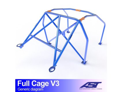 roll cage mazda mx 3 ec 3 doors coupe full cage v3