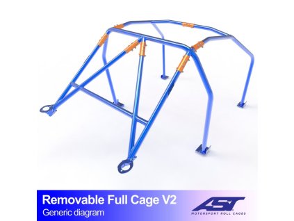 roll cage toyota mr 2 w20 2 doors roadster removable full cage v2