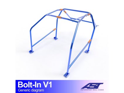 roll cage vw lupo 6x 3 doors hatchback bolt in v1