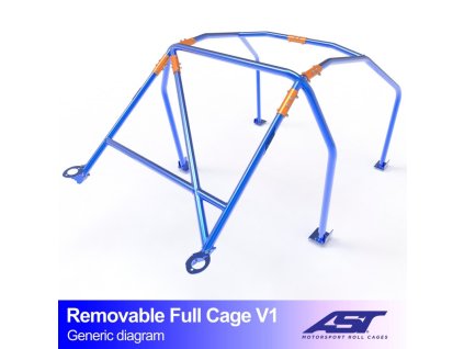roll cage porsche 911 1965 1973 2 doors coupe rwd removable full cage v1