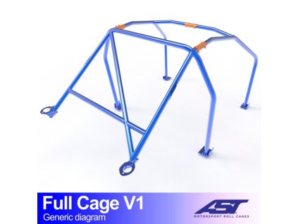 roll cage volvo 242 2 door coupe full cage v1
