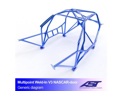 roll cage bmw e30 3 series 2 doors coupe rwd multipoint weld in v3 nascar door for drift