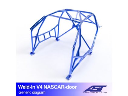 roll cage nissan silvia ps13 3 doors hatchback weld in v4 nascar door for drift
