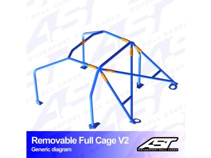 roll cage seat leon 5f 5 door hatchback removable full cage v2