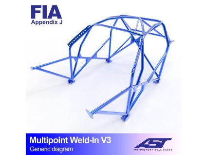 roll cage bmw e21 3 series 2 door coupe multipoint weld in v3
