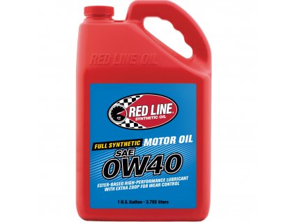 Motorový plně syntetický olej Red Line 0W40 - 3,785l