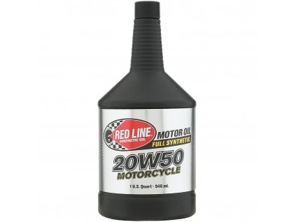 Motorový plně syntetický olej pro motocykly Red Line 20W50 - 946ml