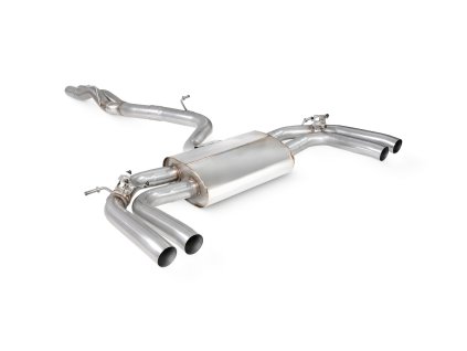 Non-Resonated Cat/GPF-back výfuk with elec valves Scorpion pro Audi RS3 8Y Saloon na OE koncovku