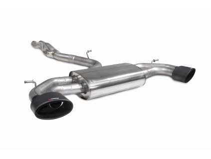 Non-resonated cat/gpf-back výfuk bez klapek Scorpion pro Audi RS3 Saloon 8V (GPF a Non-GPF models) Ascari EVO stříbrná