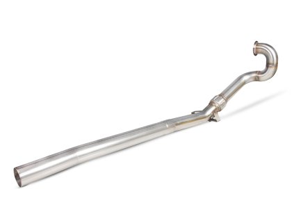 De-cat downpipe Scorpion pro Audi TT S Mk3 / TT MK3 2,0 TSFi Quattro bez GPF stříbrná