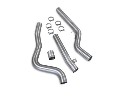 OEM rezonátor/GPF delete Scorpion pro BMW M140i F20, F21 / M240i F22 včetně XDrive stříbrná