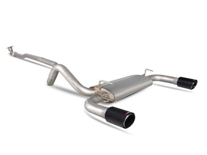Non-resonated cat-back výfuk Scorpion pro Fiat 500/595 Abarth 1,4 (IHI Turbo) / 595/695 Abarth 1,4 (Garrett Turbo) Ascari stříbrná