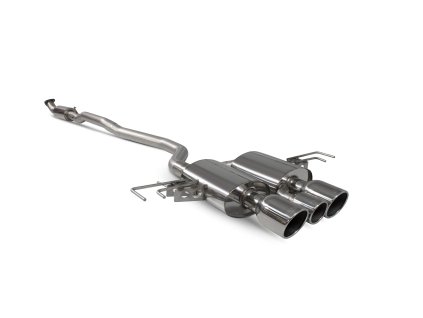 Part-resonated flex-back výfuk Scorpion pro Honda Civic Type R FK8 L/H Drive Indy stříbrná