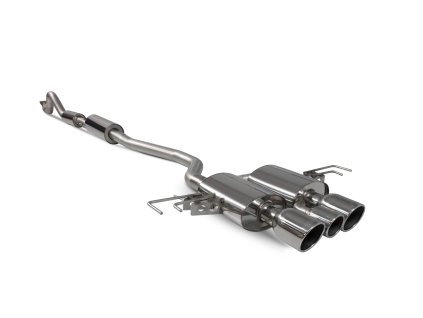 Resonated cat-back výfuk Scorpion pro Honda Civic Type R FK8 R/H Drive bez GPF Indy stříbrná
