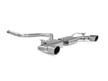 Non-resonated GPF-back s el. klapkami Scorpion pro Hyundai i30N Performance s GPF Indy stříbrná