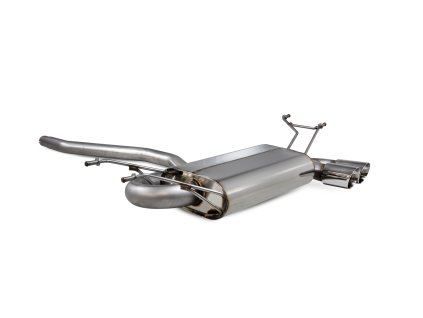 Non-resonated cat-back výfuk Scorpion pro Mazda Mazda MX-5 4ND 1,5 & 2,0 včetně RF models Daytona (twin) stříbrná