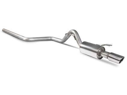 Non-resonated cat-back výfuk Scorpion pro Mitsubishi Colt Z30 CZT/CZC 3 & 5 Door 1,5T Monaco stříbrná