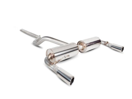 Non-resonated cat-back výfuk Scorpion pro Renault Clio MK3 197 Sport 2,0 16v Imola stříbrná