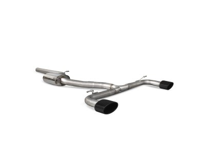 Non-resonated cat/gpf-back výfuk Scorpion pro Seat Leon Cupra 2,0 Tsi 280 / 290 / 300 s i bez GPF EVO R černá