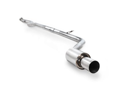 80mm Cat-back Single Exit výfuk (GPF delete) Scorpion pro Toyota Supra A90 3,0T s GPF stříbrná